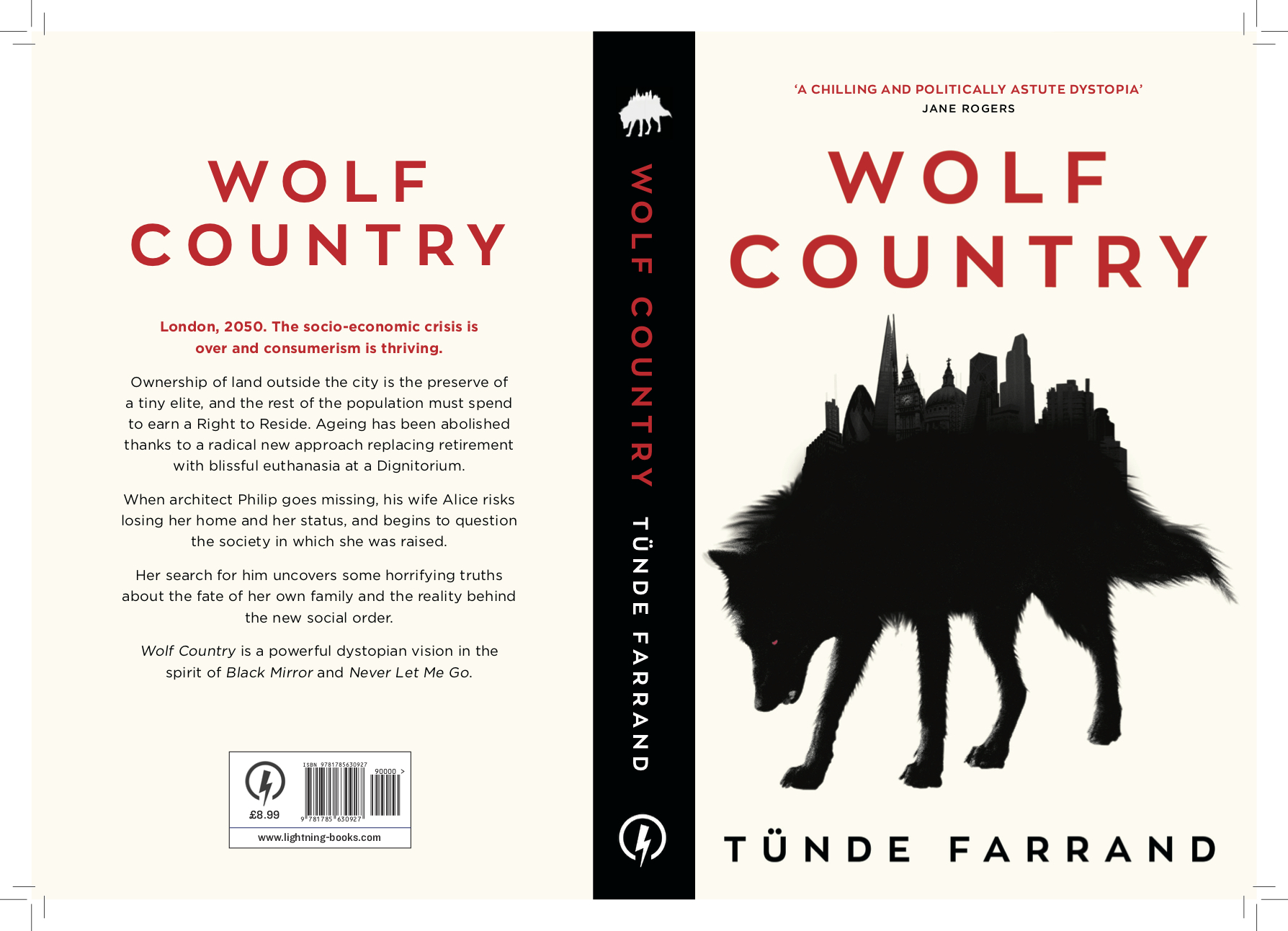 Wolf Country Book Cover - Tunde Farrand